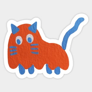 Boo ghost, Cat halloween Sticker